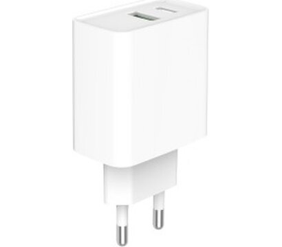 Зображення 3 Зарядний пристрій Gembird USB-A + Type-C (PD20W + QC3.0 18W) white — TA-UC-PDQC20-01-W