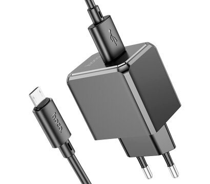 Изображение 3 Зарядное устройство Hoco CS11A Ocean USB + cable USB to Micro 5P 10.5W Black — 6942007603584