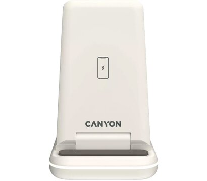 Зображення 4 Зарядний пристрій Canyon WS-304 Foldable 3in1 Wireless charger Cosmic Latte — CNS-WCS304CL
