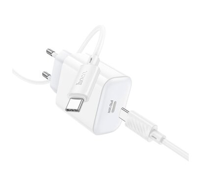 Зображення 5 Зарядний пристрій Hoco C76A Pro Majestic USB-C PD30W + cable USB-C to USB-C White — 6942007616324