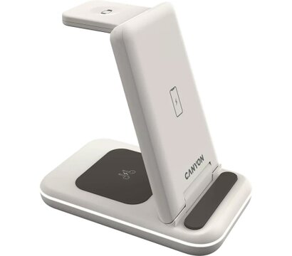 Зображення 5 Зарядний пристрій Canyon WS-304 Foldable 3in1 Wireless charger Cosmic Latte — CNS-WCS304CL