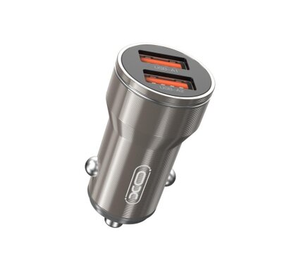 Зображення 2 Зарядний пристрій XO CC48 2.4A/2 USB + microUSB Grey — XO-CC48m-GR