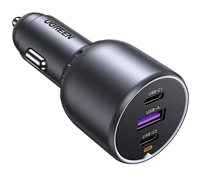 Зображення 2 Зарядний пристрій Ugreen 3xUSB 130W (2xUSB-C+USB-A) QC3.0 (EC705) — 35025