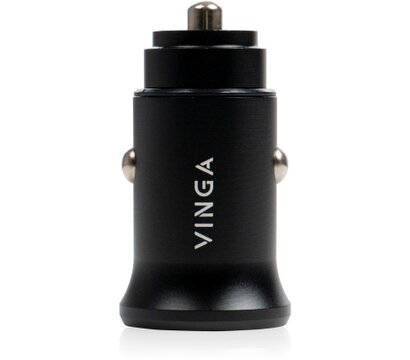 Зображення 2 Зарядний пристрій Vinga 40W PD 2xUSB-C (20W+20W) Car Charger — VCPCCCC40