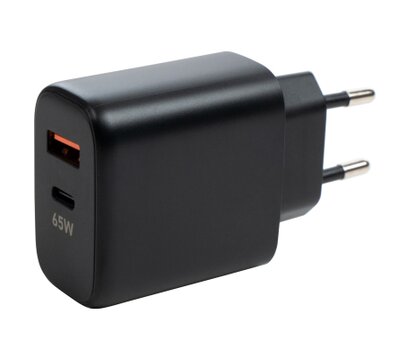 Зображення 2 Зарядний пристрій Vinga GaN 65W PD+QC 1C1A ports Wall Charger — VCPCHCA65B