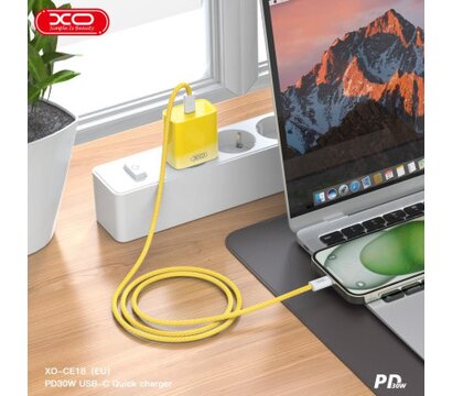 Зображення 3 Зарядний пристрій XO CE18 PD30W USB-C Yellow — XO-CE18-YEL