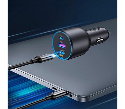 Зображення 4 Зарядний пристрій Ugreen 3xUSB 130W (2xUSB-C+USB-A) QC3.0 (EC705) — 35025