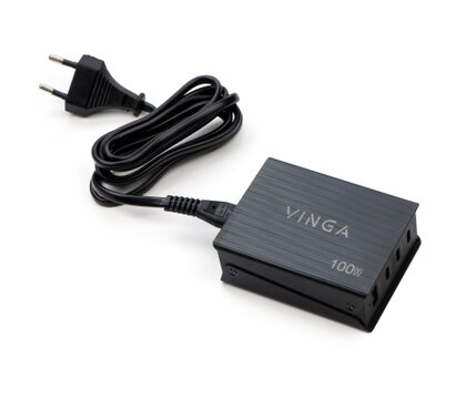 Зображення 4 Зарядний пристрій Vinga GaN 100W PD+QC 3C1A ports 1.2m Wired Charger — VCPCH100CB
