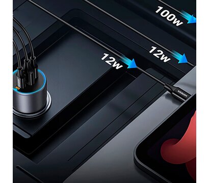 Зображення 5 Зарядний пристрій Ugreen 3xUSB 130W (2xUSB-C+USB-A) QC3.0 (EC705) — 35025