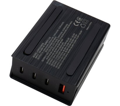 Зображення 5 Зарядний пристрій Vinga GaN 100W PD+QC 3C1A ports 1.2m Wired Charger — VCPCH100CB