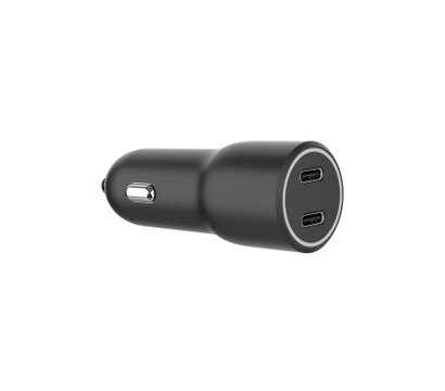 Зображення 2 Зарядний пристрій Gembird 2xUSB-C (PD 20W) black — TA-UC-C2PD40-CAR-01