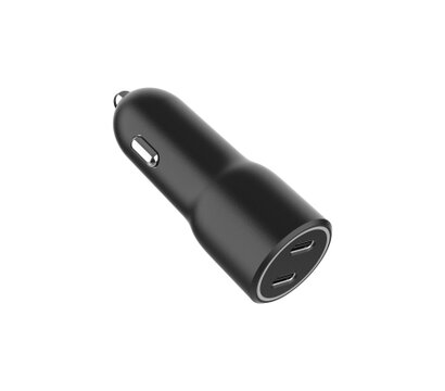 Зображення 3 Зарядний пристрій Gembird 2xUSB-C (PD 20W) black — TA-UC-C2PD40-CAR-01