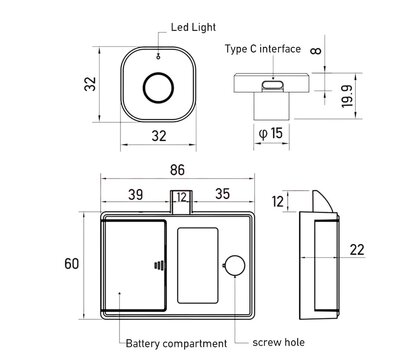 Изображение 5 замок Weilai ESF16-2Square