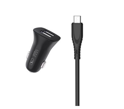 Зображення 2 Зарядний пристрій SkyDolphin SZ09V (2USB, 3.4A) Black + кабель microUSB — SDAZP-000111