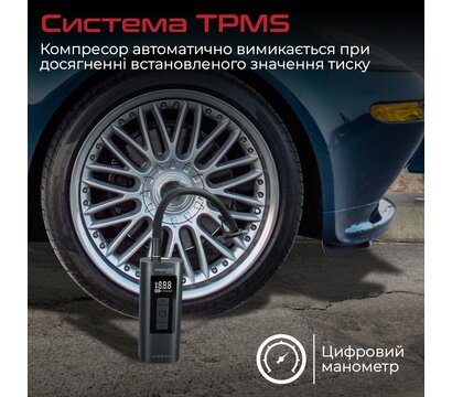 Зображення 3 Автокомпресор  Promate Aerify Black