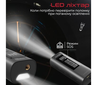 Зображення 6 Автокомпресор  Promate Aerify Black