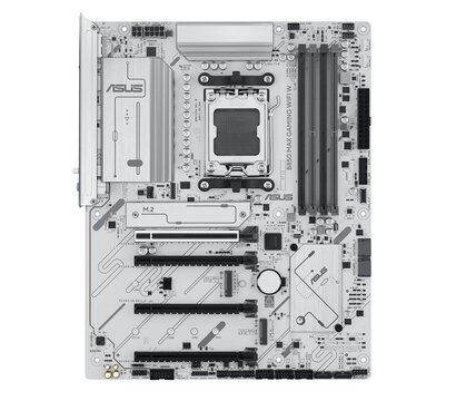 Зображення 2 Материнська плата Asus B850 MAX Gaming Wi-Fi W (sAM5, AMD B850, PCI-Ex16)