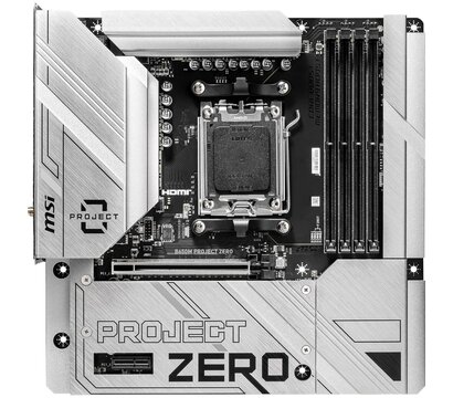 Зображення 2 Материнська плата MSI PROJECT ZERO B650M Wi-Fi (sAM5, AMD B650, PCI-Ex16)