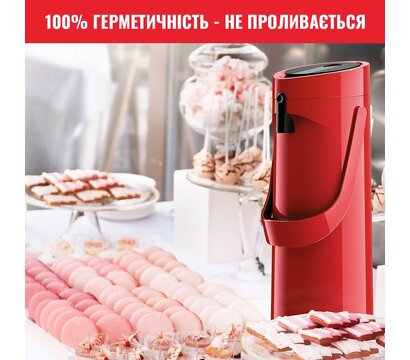 Зображення 2 Термос Tefal Ponza Pump 1.9 л Red - K3140114