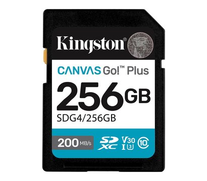 Зображення 2 Карта пам`яті Kingston Canvas Go! Plus SDXC 256GB UHS-I/U3 Class 10 - SDG4/256GB