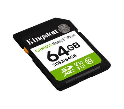 Зображення 2 Карта пам`яті Kingston Canvas Select Plus microSDXC 64GB UHS-I Class 10 - SDS3/64GB