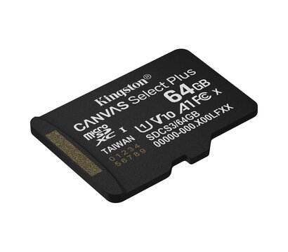Изображение 2 Карта памяти Kingston Canvas Select Plus microSDXC 64GB UHS-I Class 10 - SDCS3/64GBSP