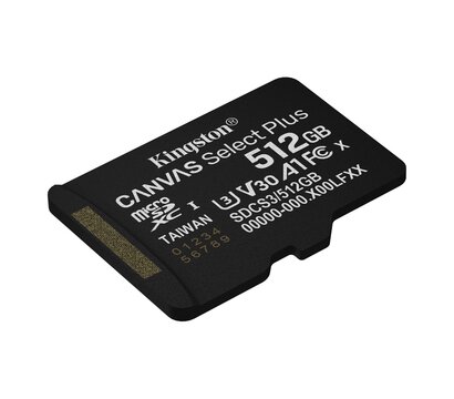 Изображение 2 Карта памяти Kingston Canvas Select Plus microSDXC 512GB UHS-I Class 10 - SDCS3/512GBSP