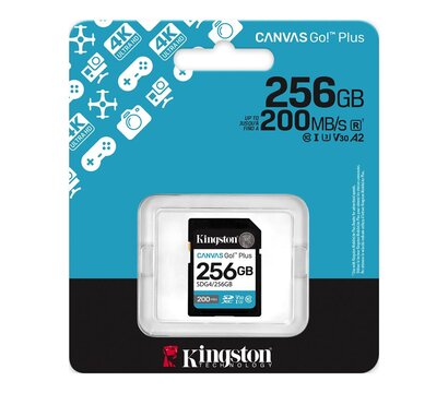 Зображення 3 Карта пам`яті Kingston Canvas Go! Plus SDXC 256GB UHS-I/U3 Class 10 - SDG4/256GB