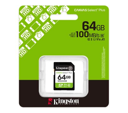 Зображення 3 Карта пам`яті Kingston Canvas Select Plus microSDXC 64GB UHS-I Class 10 - SDS3/64GB