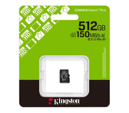 Изображение 3 Карта памяти Kingston Canvas Select Plus microSDXC 512GB UHS-I Class 10 - SDCS3/512GBSP