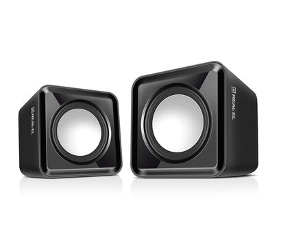 Изображение 2 Акустическая система 2.0 REAL-EL S-10 Black