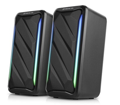 Зображення 3 Акустична система 2.0 REAL-EL S-130 Black