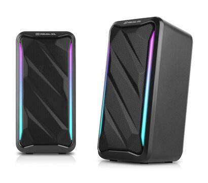 Зображення 4 Акустична система 2.0 REAL-EL S-130 Black