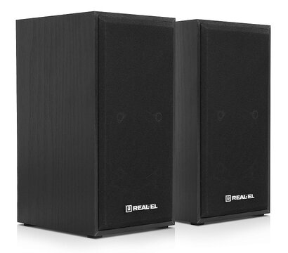 Зображення 5 Акустична система 2.0 REAL-EL S-202 Black