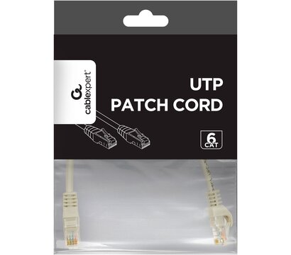 Зображення 2 Патч-корд  Cablexpert PP6U-CU-0.25M UTP Cat.6 (0.25м) grey