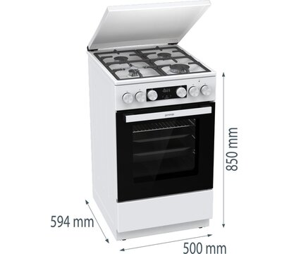 Зображення 2 Кухонна плита Gorenje GK5C42WF-B