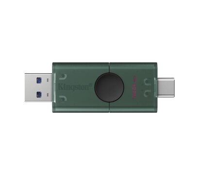 Изображение 2 USB флешка Kingston DataTraveler Duo Green 128GB USB3.2 Black - DTDEG2/128GB