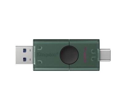 Зображення 2 USB флешка Kingston DataTraveler Duo Green 256GB USB3.2 Black - DTDEG2/256GB