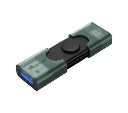 Изображение 3 USB флешка Kingston DataTraveler Duo Green 128GB USB3.2 Black - DTDEG2/128GB