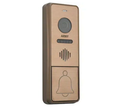 Зображення 3 Домофонний комплект Arny AVD-7342A Wi-Fi White/Bronze механічні кнопки/сенсор екран, Колір (домофон + панель): білий + бронзовий