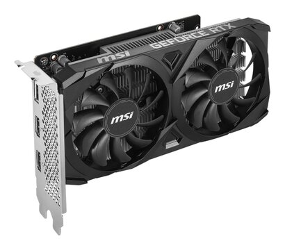 Зображення 4 Відеокарта MSI GF RTX 3050 Ventus 2X E 6G OC (6144MB, GDDR6, 192bit) — GeForce RTX 3050 VENTUS 2X E 6G OC