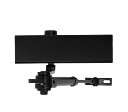 Изображение 2 Доводчик Cisa C1611.03.0.90 Professional Plus2 BC STD HO Black коленная тяга, Цвет корпуса: черный