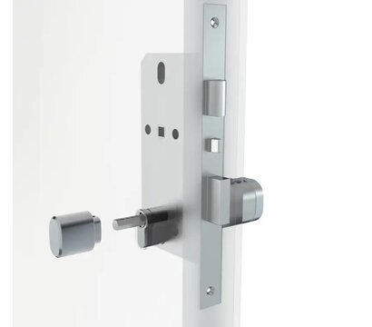 Зображення 5 Автономний замок Seven Lock SL-7773BF Silver (40-106 мм) для офісів/домів, Колір корпусу: сірий