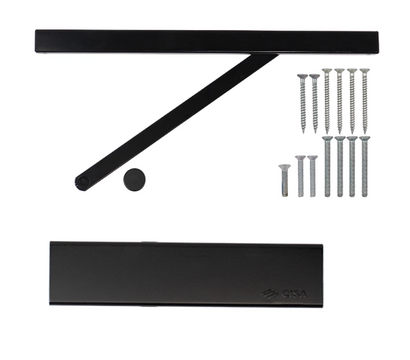 Изображение 5 Доводчик Cisa D5200.03.0.44 BC SLD Black до 80 кг, Цвет корпуса: черный