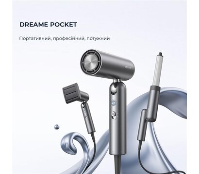Зображення 2 Фен дорожній Dreame Pocket Grey