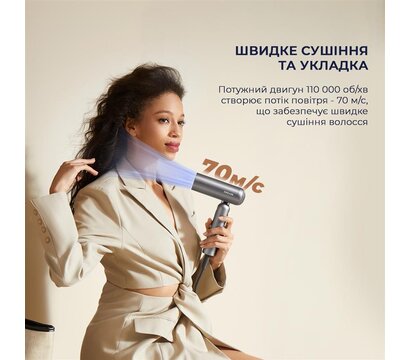 Зображення 5 Фен дорожній Dreame Pocket Grey