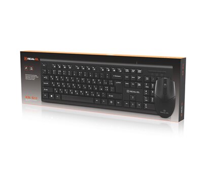 Изображение 6 Комплект мышь + клавиатура REAL-EL Kit 511 Black