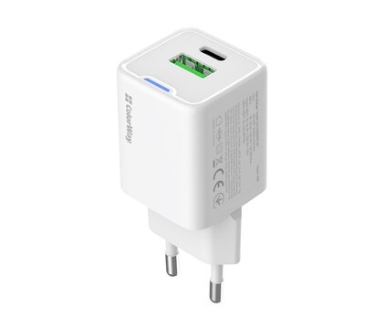 Зображення 3 Зарядний пристрій ColorWay GaN Mini 20W White – CW-CHS062PD-WT