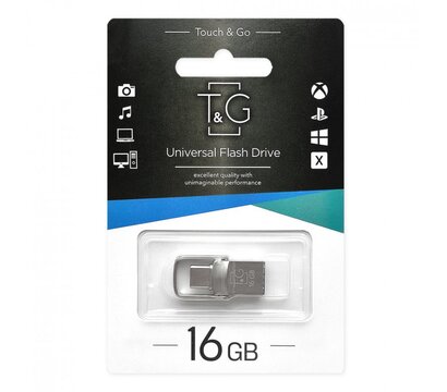 Изображение 3 USB флеш накопитель T&G 104 Metal Series Silver 16GB USB 2.0 - TG104TC-16G