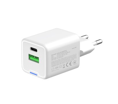 Зображення 6 Зарядний пристрій ColorWay GaN Mini 20W White – CW-CHS062PD-WT